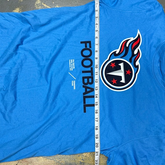 Nike Tennessee Titans Logo Shirt NS23-4AI Large NFL Football Blue Oilers - Picture 5 of 8